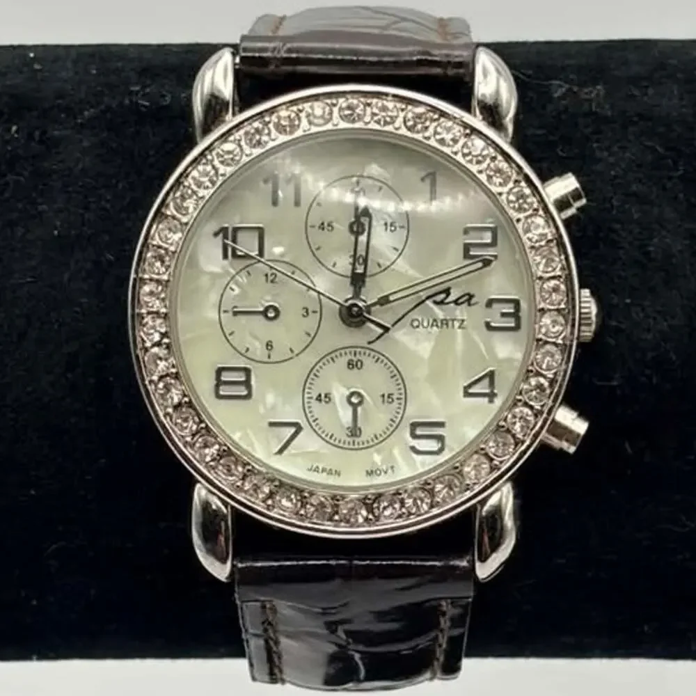 Silver & Black Pa Quartz Watch